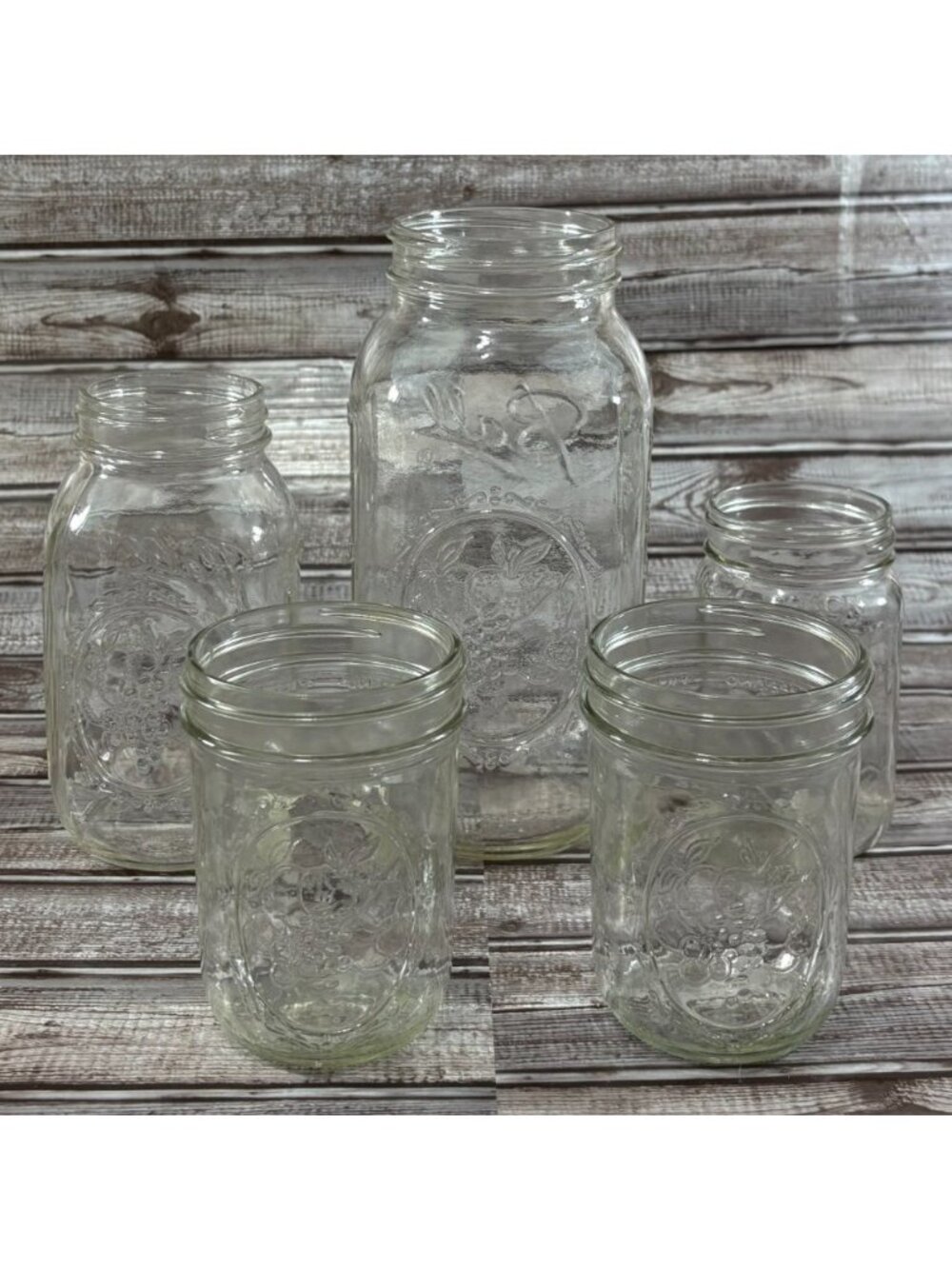 Ball manson mix jars set x 5 without lid